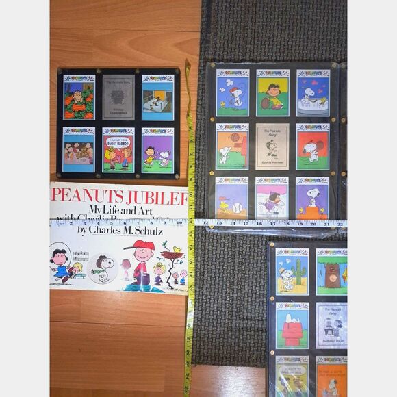 VINTAGE 1990 Peanuts full set 33 Trading Cards & 1975 Peanuts Jubilee Soft Cover - Picture 9 of 9